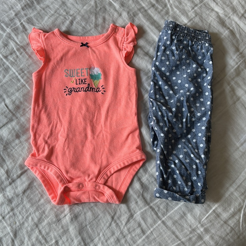 7pc Baby Girl Clothes Bundle Lightly Worn Size 6-12months Multiple Brands - Picture 7 of 7